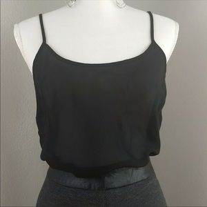 Black Sheer Tank Top